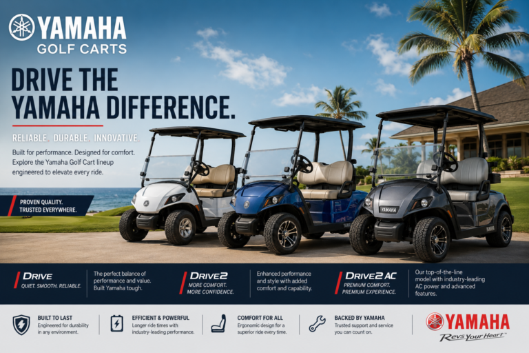 Yamaha Golf Carts for Sale: Drive2 Models & Guide | Southern Tide